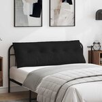 vidaXL Coussin de Dos Noir 140 x 19 x 50 cm tissu