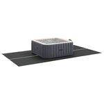 vidaXL Tapis de piscine Noir 420 x 220 cm Géotextile en polyester
