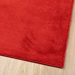 vidaXL Tapis OVIEDO à poils courts rouge 240x240 cm