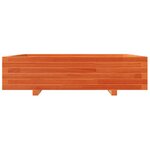 vidaXL Jardinière cire marron 100x100x26 5 cm bois de pin massif