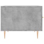 vidaXL Table basse gris béton 50x50x40 cm bois d'ingénierie