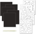 Mon 1er scratch art pochoir