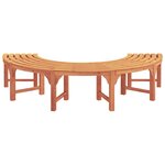 vidaXL Banc d'Arbre Marron 160 x 160 x 45cm Bois massif d'Eucalyptus