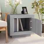 vidaXL Table basse sonoma gris 51x50x45 cm bois d'ingénierie