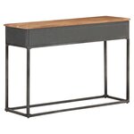 vidaXL Table console 110x35x75 cm Bois d'acacia massif