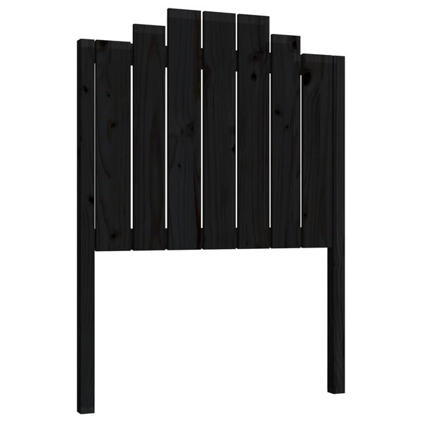 vidaXL Tête de lit Noir 81x4x110 cm Bois massif de pin