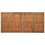 vidaXL Ensemble à manger jardin et coussins 7 Pièces gris rotin