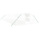 vidaXL Serre avec cadre en acier blanc 48 m² 12x4x2 m