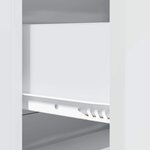 vidaXL Armoire à tiroirs Blanc 66 x 34 5 x 90 cm Bois d'ingénierie