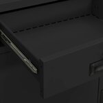 vidaXL Armoire de bureau Anthracite 90x40x102 cm Acier