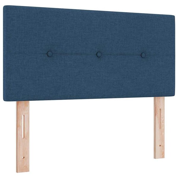 vidaXL Tête de lit LED bleue de 90 cm avec capitons en tissu