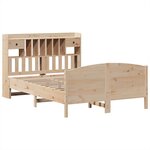 vidaXL Lit bibliothèque sans matelas 140x200 cm bois massif de pin