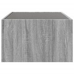 vidaXL Table basse avec LED infini sonoma gris 90x50x30 cm