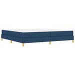 vidaXL Lit à ressorts avec matelas Bleu 200 x 200 cm tissu
