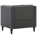 vidaXL Fauteuil gris foncé tissu