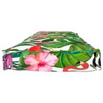 vidaXL Coussin pour banc de palette Floral Multicolore 140 x 40 x 8 cm