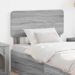 vidaXL Tête de lit Gris Sonoma 100 cm Bois d'ingénierie