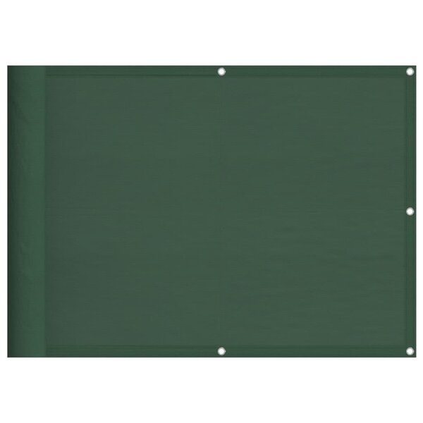vidaXL Écran de balcon vert foncé 75x700 cm 100  polyester oxford