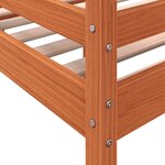 vidaXL Lit haut sans matelas cire marron 75x190 cm bois massif