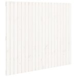 vidaXL Tête de lit murale Blanc 127 5x3x110 cm Bois massif de pin