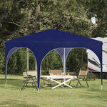 vidaXL Tente de fête pop-up 290 x 290 x 245 cm Bleu