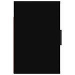 vidaXL Table de chevet murale Noir 50x30x47 cm