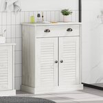 vidaXL Cabinet de salle de bain avec stockage Blanc 68 x 34 x 80 cm