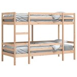 vidaXL Lit superposé 80x200 cm Bois de pin massif
