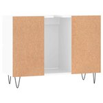 vidaXL Armoire de salle de bain blanc brillant 80x33x60 cm