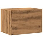 vidaXL Meuble de bac à litière pour chat chêne artisanal 60x40x40 cm