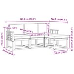 vidaXL Ensemble de canapés d'extérieur 4 Pièces