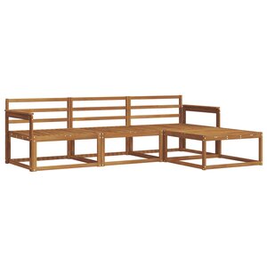 vidaXL Ensemble de canapés d'extérieur 4 pc Naturel