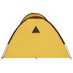 vidaXL Tente igloo de camping 650x240x190 cm 8 personnes Jaune