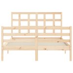 vidaXL Cadre de lit sans matelas 120x200 cm bois massif