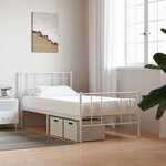 vidaXL Matelas en mousse blanc 100x200 cm dureté H2 H3