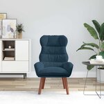 vidaXL fauteuil Bleu 69 x 74 x 93 cm Velours