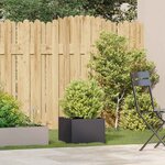 vidaXL Jardinière noir 40x40x30 cm acier