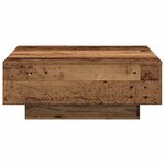 vidaXL Table basse Bois Ancien 80 x 80 x 31 cm
