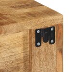 VidaXL Meuble TV mural 100x30x19 cm bois massif de manguier brut