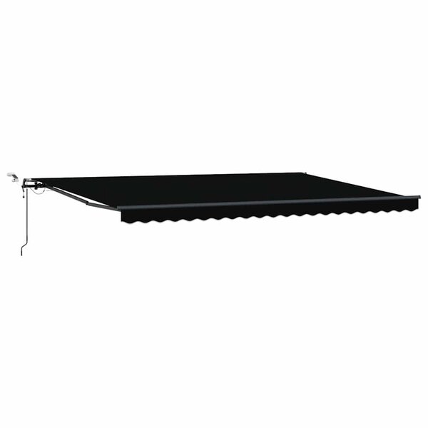 vidaXL Auvent Rétractable avec Noir 500 × 300 cm tissu