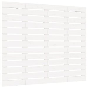 vidaXL Tête de lit murale Blanc 141x3x91 5 cm Bois massif de pin