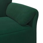 vidaXL Sofa 2 places Vert foncé 138 x 83 x 95 cm Velours