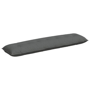 vidaXL Coussin de Dos Gris foncé 200 x 19 x 50 cm tissu