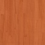 vidaXL Dessus de table rond cire marron Ø70x2 5 cm bois de pin massif