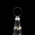 vidaXL Sapin de Noël sur mât de drapeau 732 LED Blanc froid 500 cm