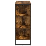 vidaXL Meuble d'appoint Chêne Fumé 96 5 x 30 x 75 cm Bois d'ingénierie