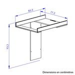 Plan à langer pour table Calypso