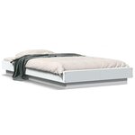vidaXL Cadre de lit sans matelas blanc 100x200 cm