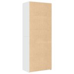 vidaXL Buffet haut blanc 70x41x185 cm bois d'ingénierie