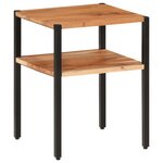 vidaXL Table d’appoint 35x35x45 cm bois massif d'acacia et fer